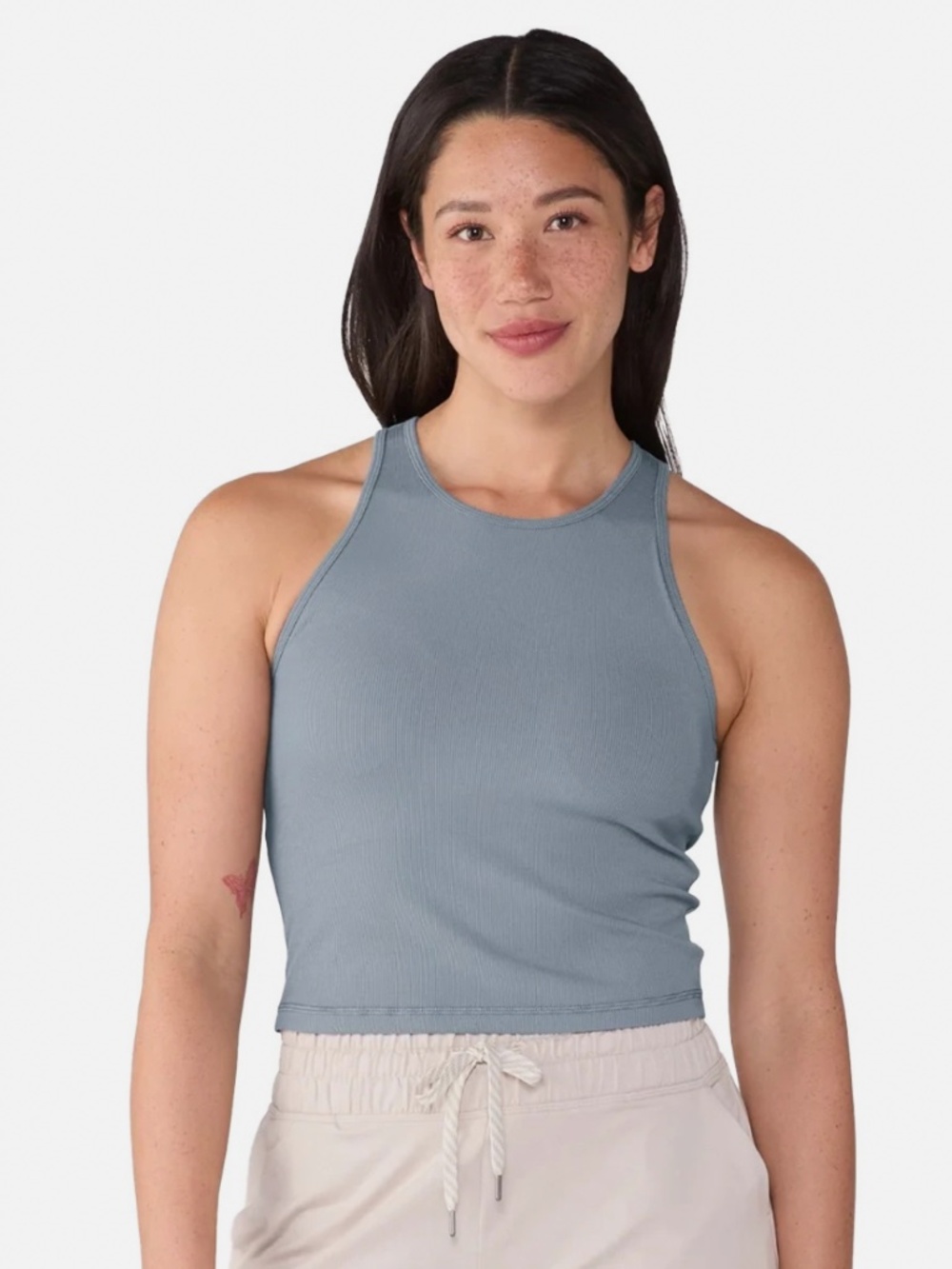 Vuori Women's Elevation Plyo SEB-Slate Blue Tank Size large